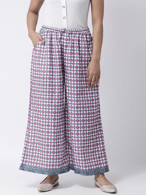 hangup purple printed palazzos