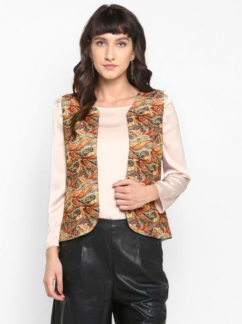 hangup multicolored printed shrug