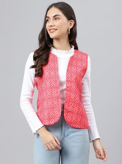 hangup pink printed shrug