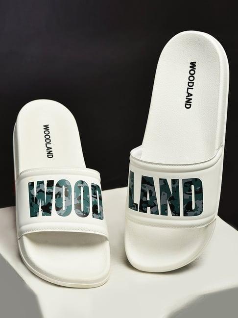 woodland men's turquoise slides