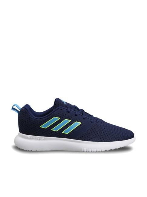 adidas men's fleecewalk navy running shoes