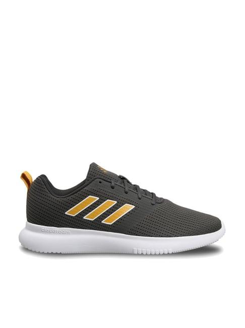 adidas men's fleecewalk charcoal grey running shoes