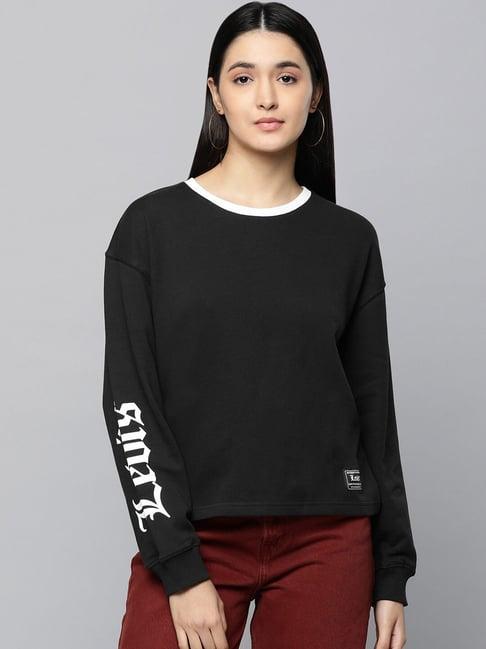 levi's black printed pullover