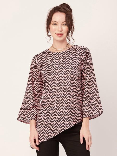 moomaya pink printed tunic