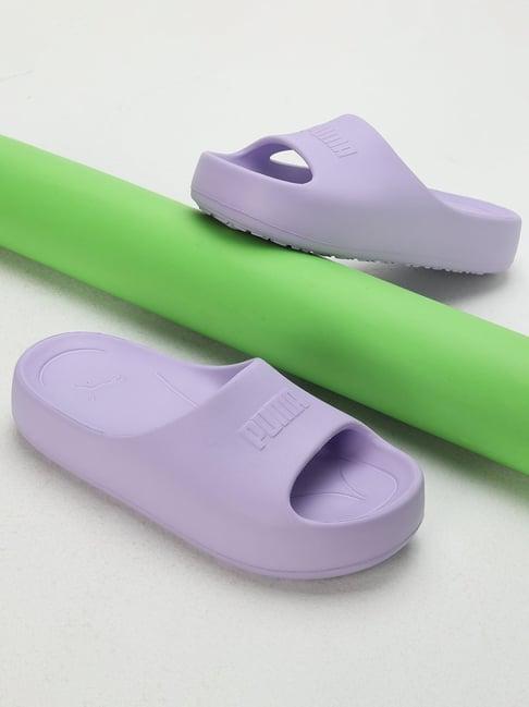 puma women's shibusa v1 purple slides