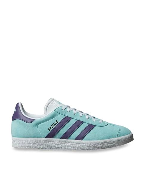 adidas originals men's gazelle 85 sky blue casual sneakers