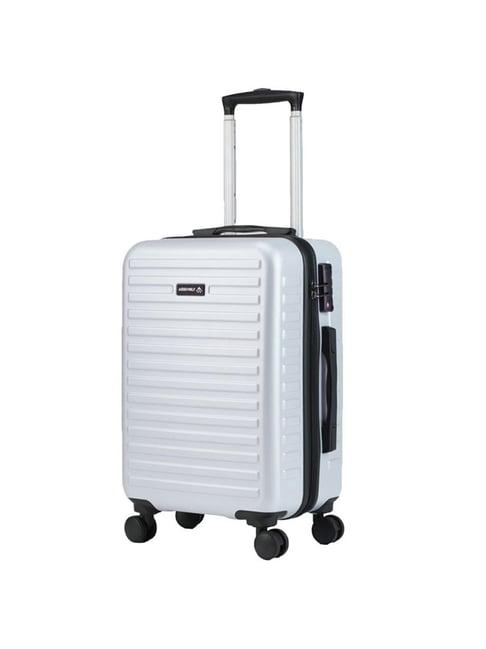 assembly silver textured hard cabin trolley bag - 25 cm