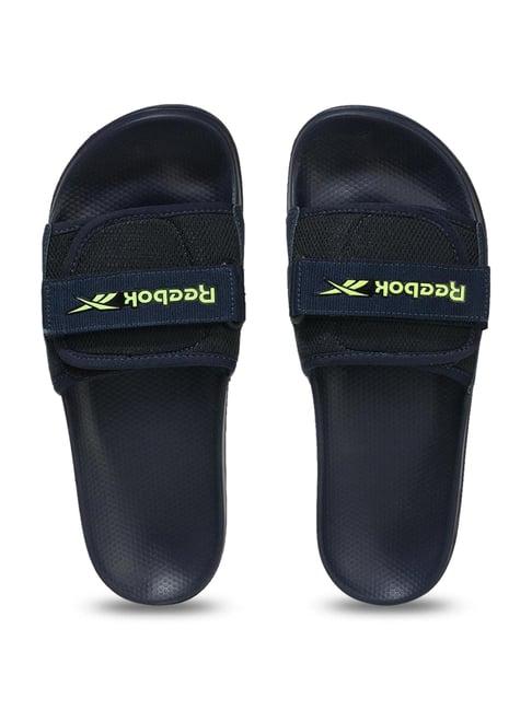 reebok men's adapt navy slides