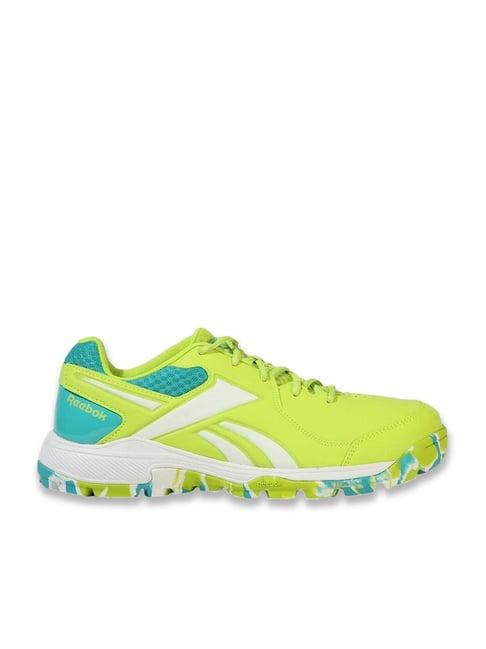 reebok men's brilliance lime cricket shoes