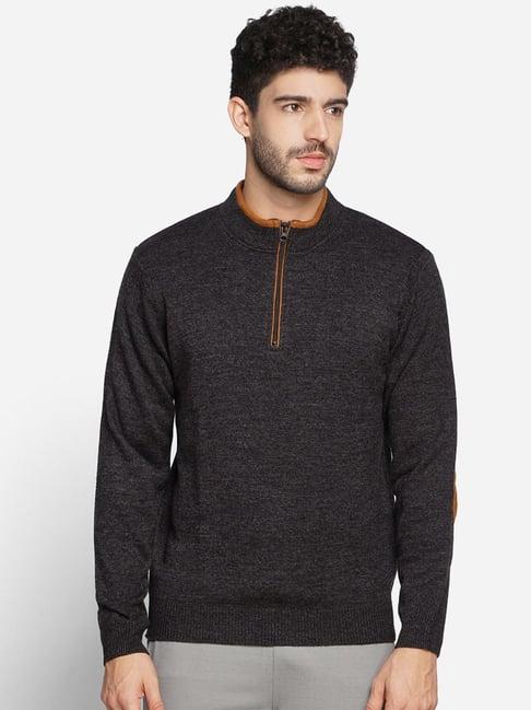 wildcraft dark grey regular fit sweater