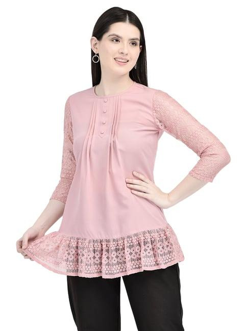 eavan pink self design top