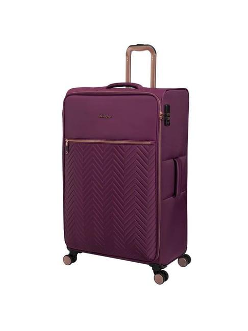 it luggage bewitching purple potion quilted soft large trolley bag - 28 inch