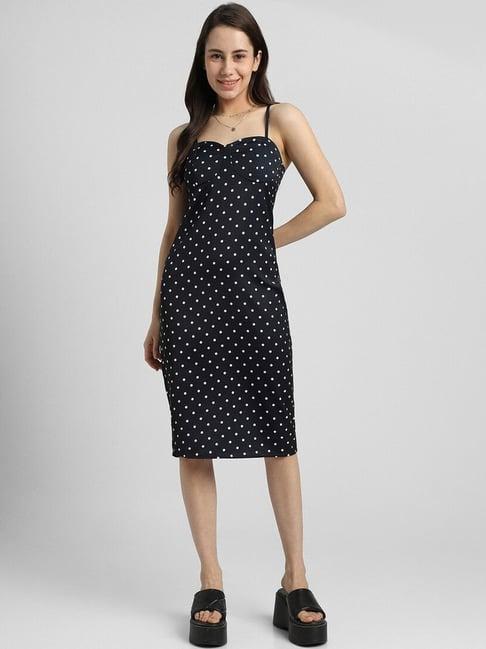 forever 21 black polka dots shift dress