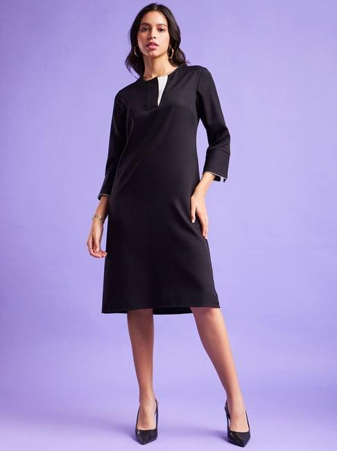 fablestreet black a-line dress