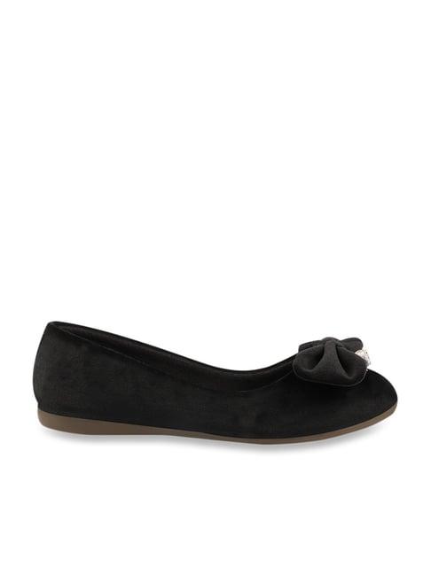 shoetopia women's black flat ballets