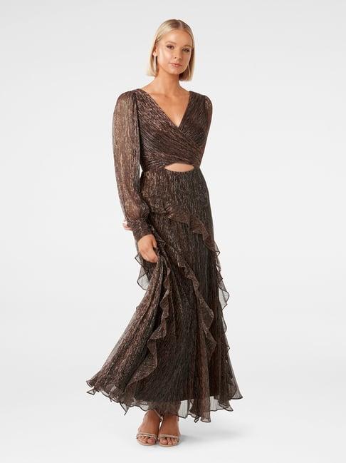 forever new dark brown maxi dress