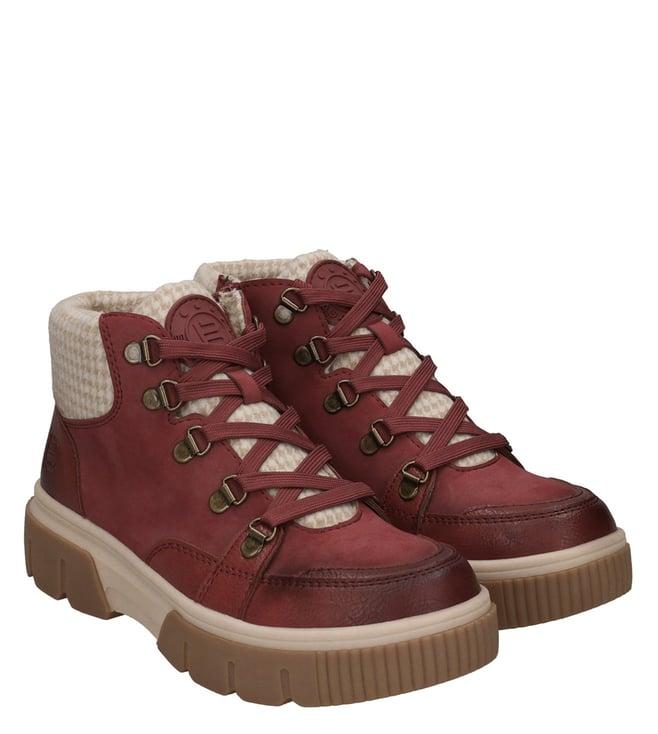 bagatt women's molfetta high top red boots