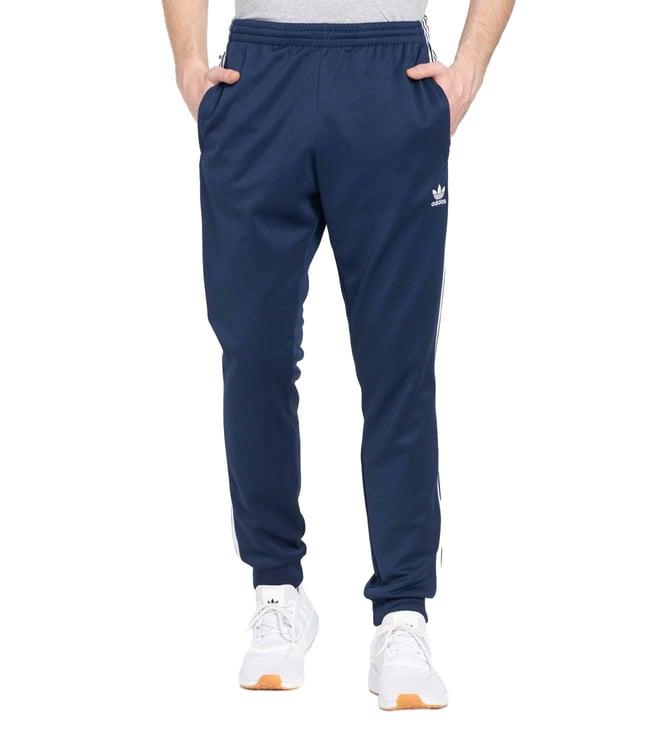 adidas originals indigo logo regular fit joggers