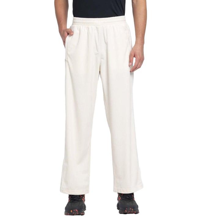 adidas originals white logo regular fit trackpants