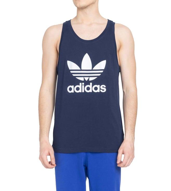 adidas originals indigo logo regular fit tank