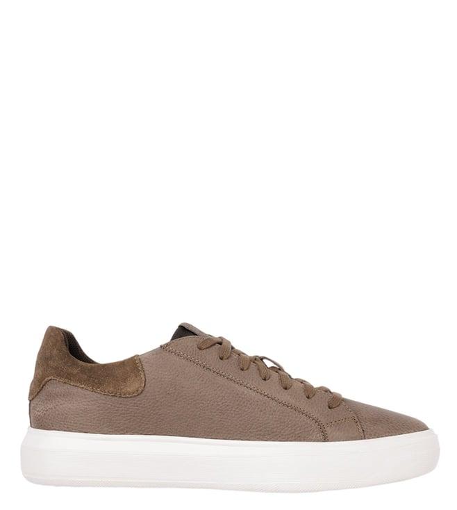 geox men's u deiven cognac sneakers