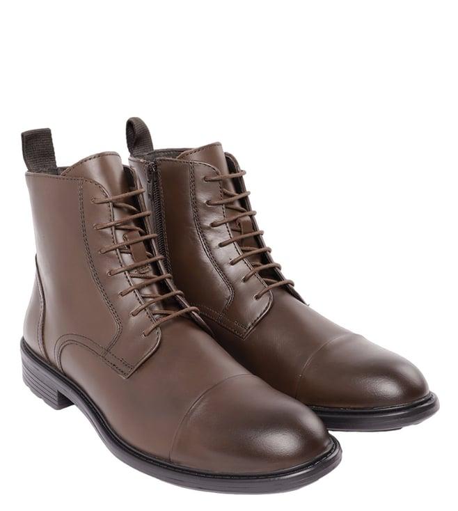 geox men's u walk pleasure cognac ankle boots