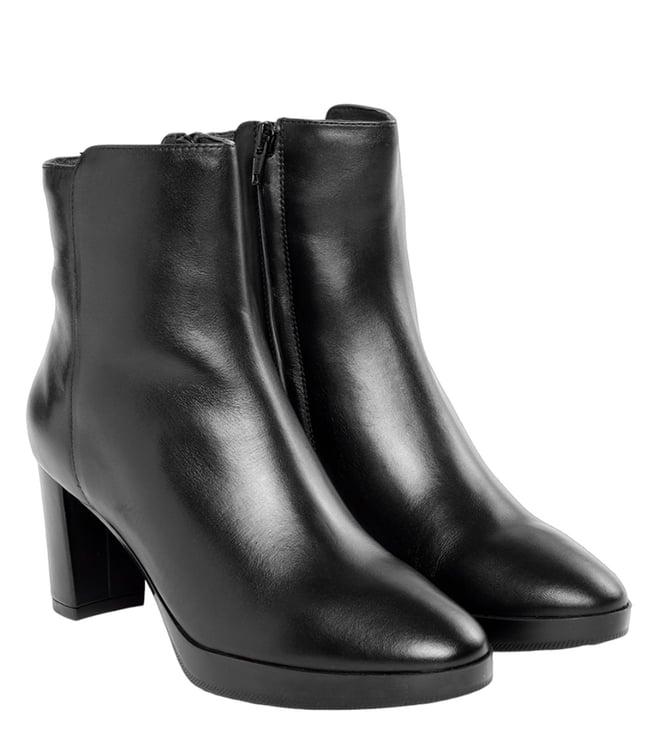 geox women's d walk pleasure 60 black ankle boots