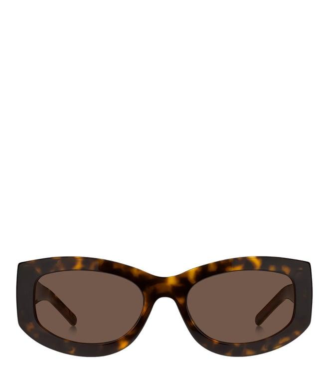 hugo boss 2054330865570 brown distinctive codes cat eye sunglasses for women