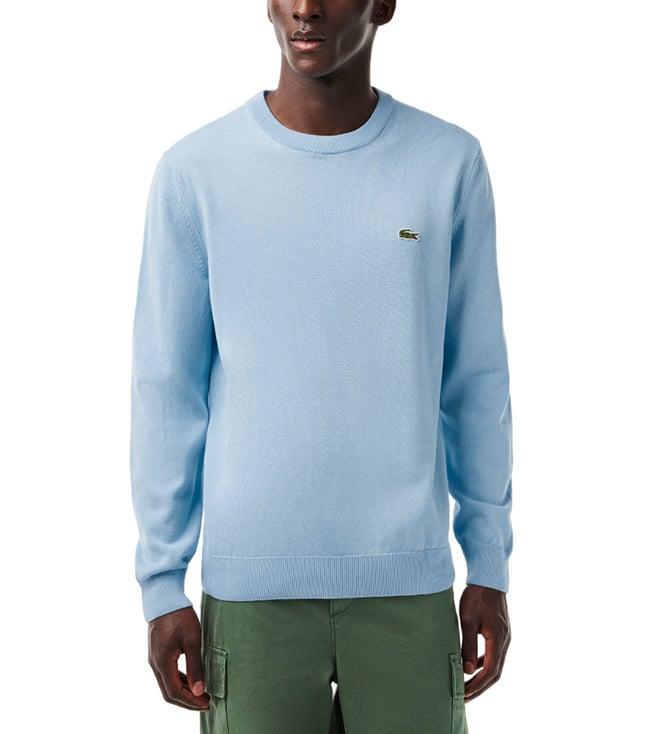 lacoste blue core collection regular fit sweater