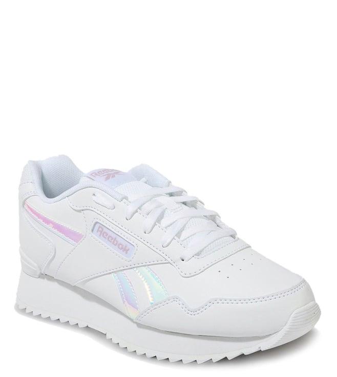 reebok women's glide ripple clip white sneakers