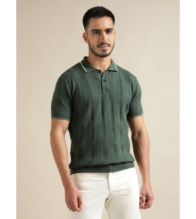 andamen green regular fit polo t-shirt