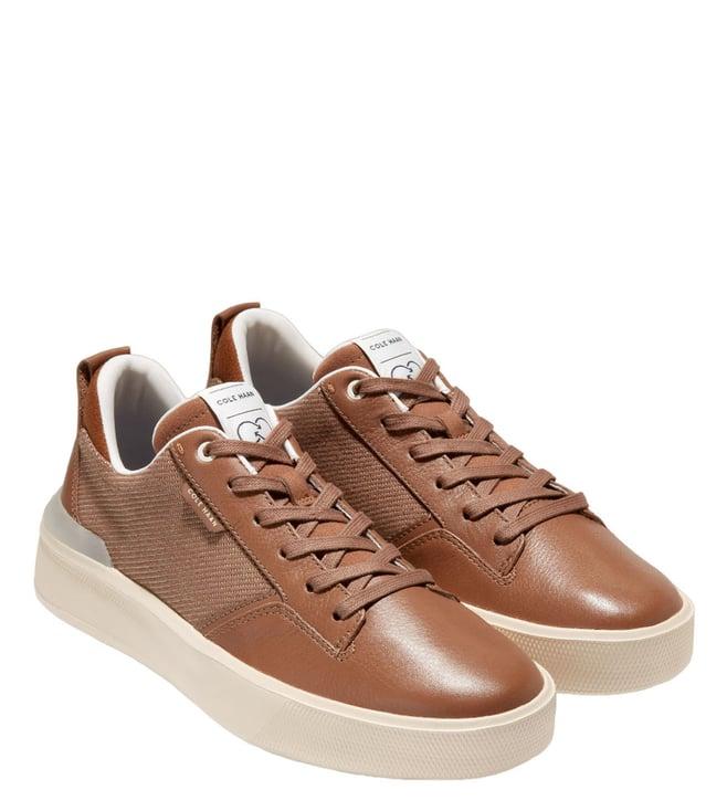 cole haan men's grandpro crew tan sneakers