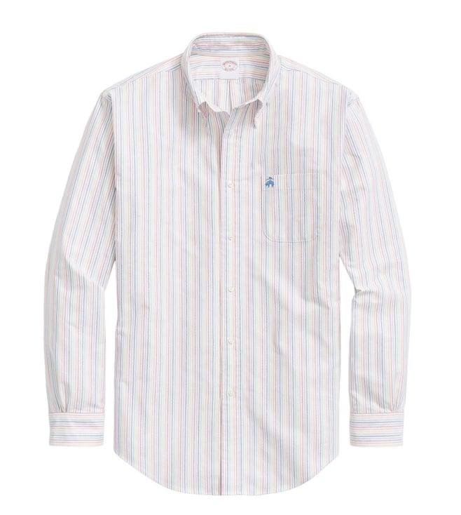 brooks brothers multi original polo striped regular fit oxford shirt