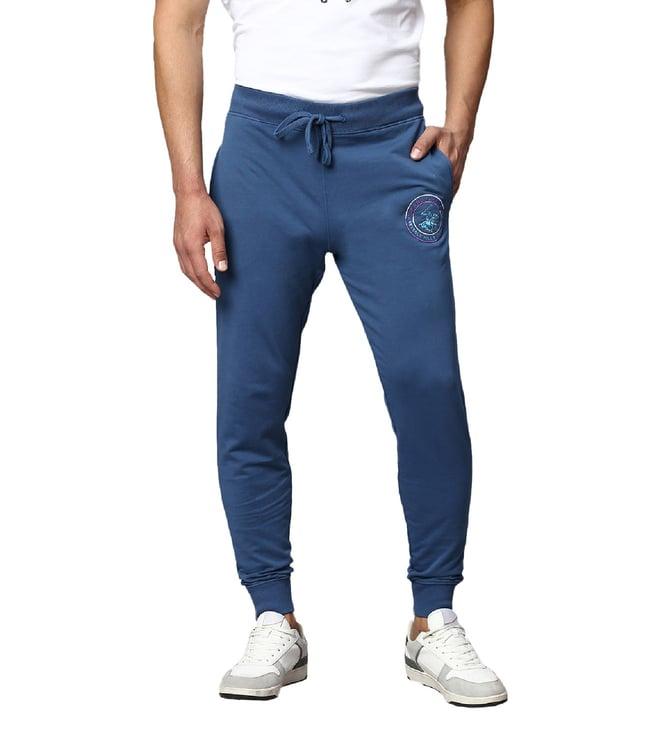 beverly hills polo club blue regular fit cotton joggers