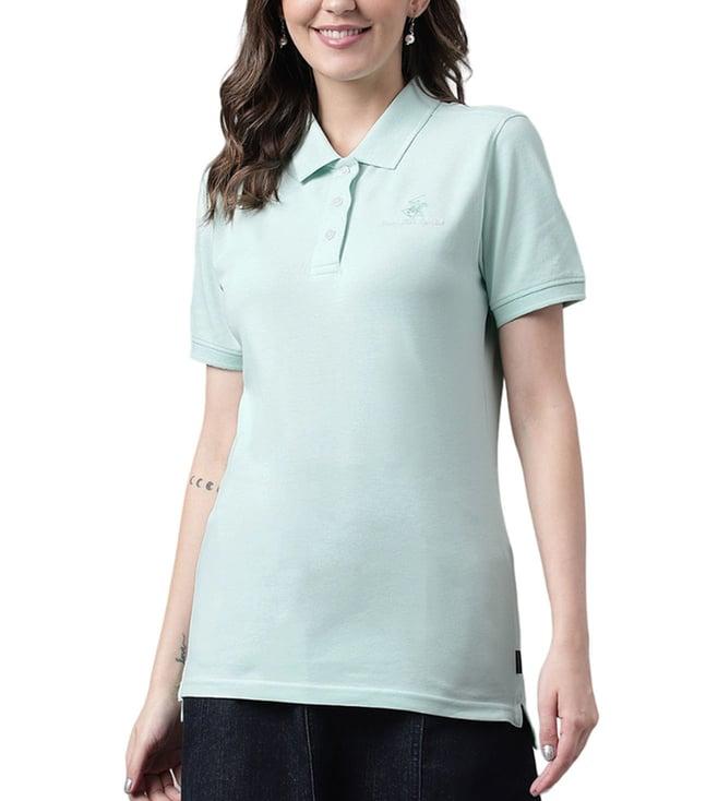 beverly hills polo club green polo t-shirt