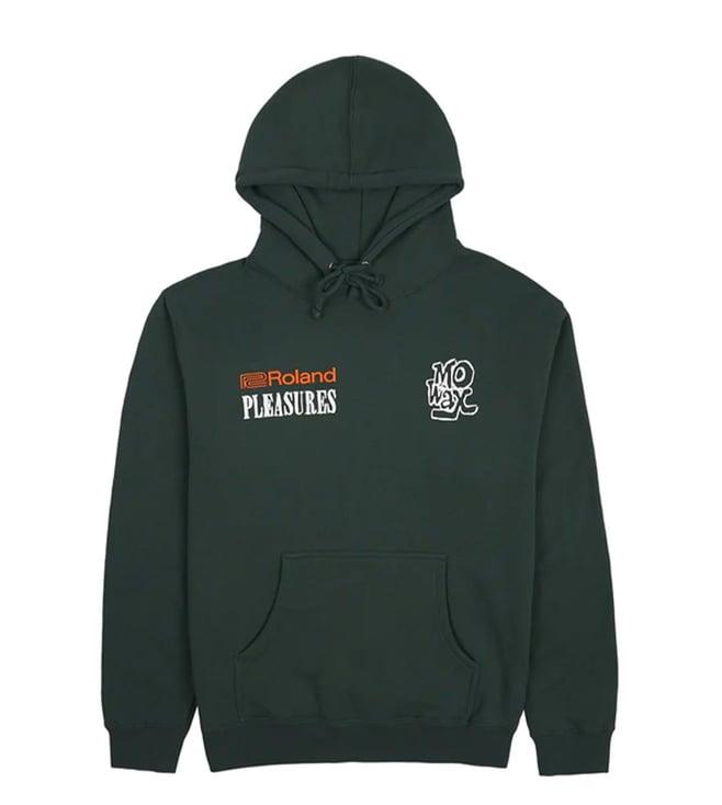 pleasures capsul x green unkle x roland tb-03 printed relaxed fit hoodie