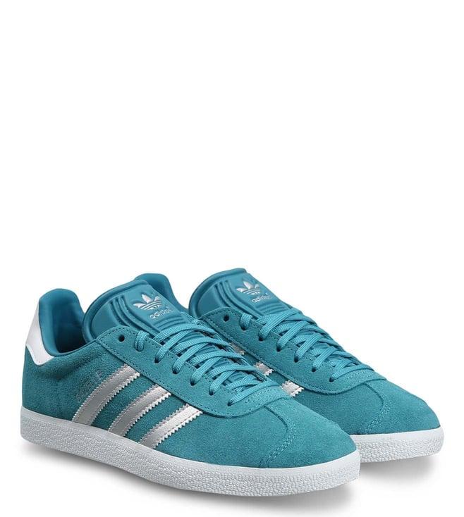 adidas originals women's gazelle blue sneakers