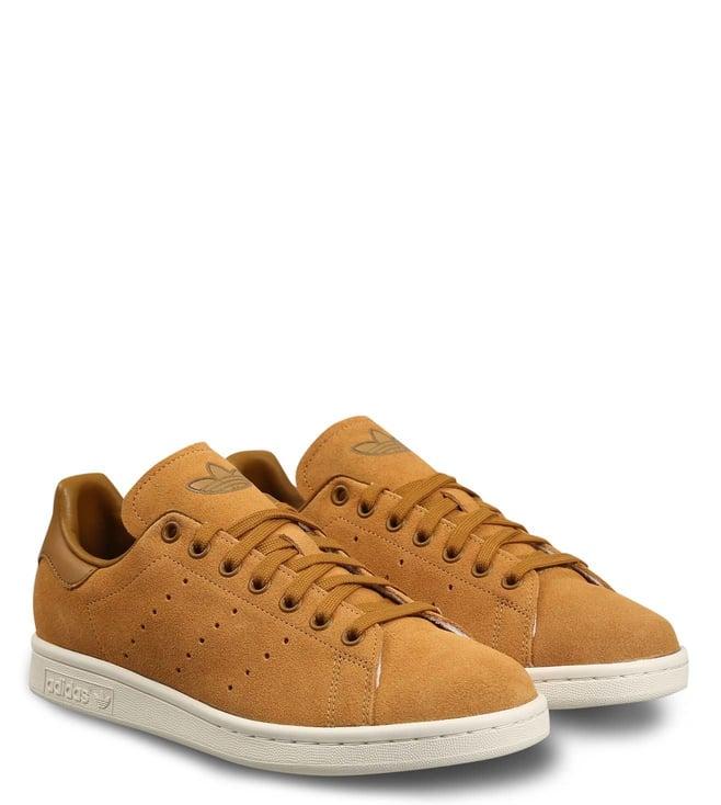 adidas originals men's stan smith brown sneakers