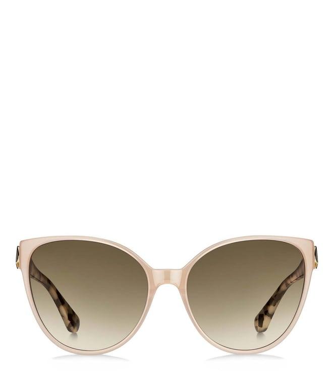 kate spade 202622fwm60ha brown cat eye sunglasses for women