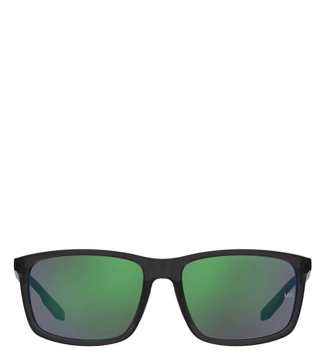 under armour 20470463m58z9 green rectangular sunglasses for men