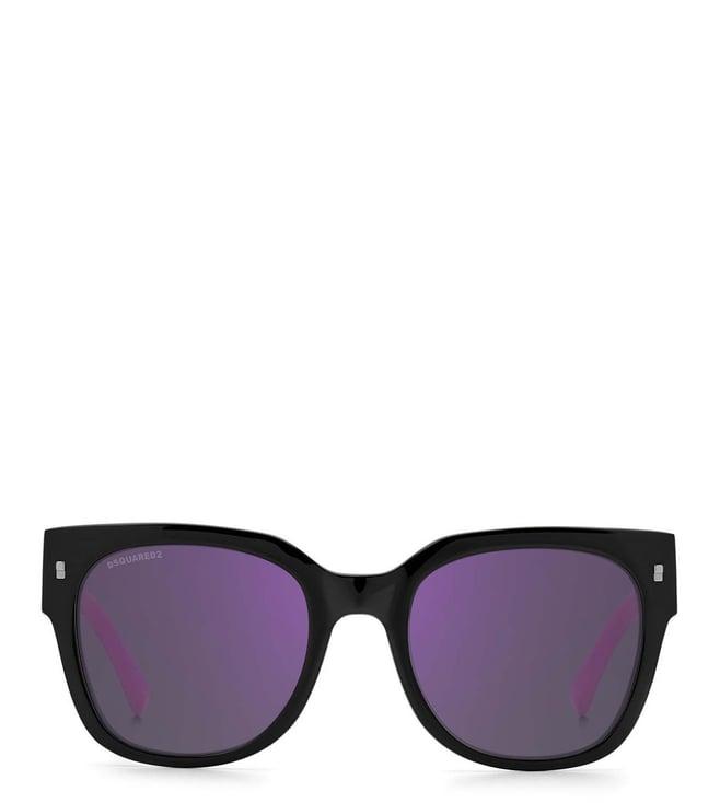 dsquared2 2048843mr53te violet square sunglasses for women