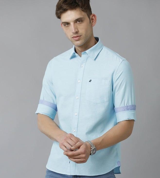 double two summer blue shirt