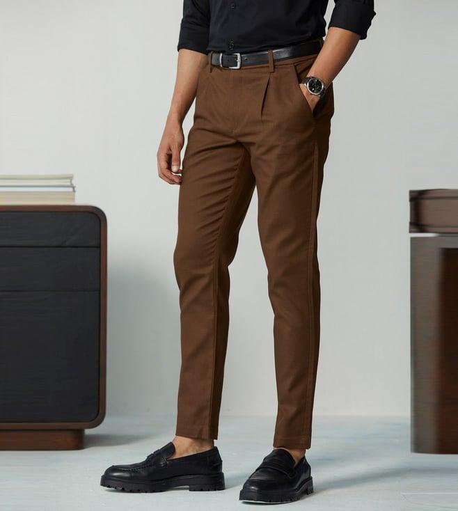 andamen men's brown chinos