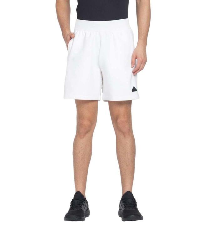 adidas white regular fit shorts