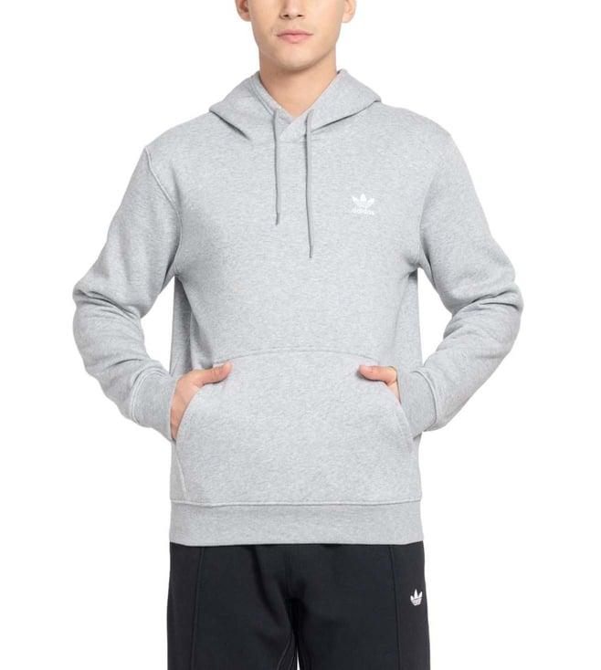 adidas originals grey regular fit hoodie