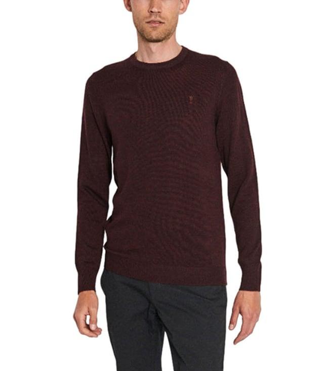 bruun & stengade bordeaux fashion regular fit sweater