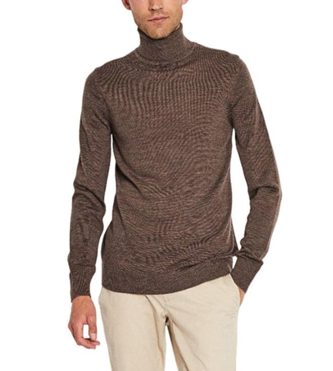 bruun & stengade brown fashion regular fit sweater