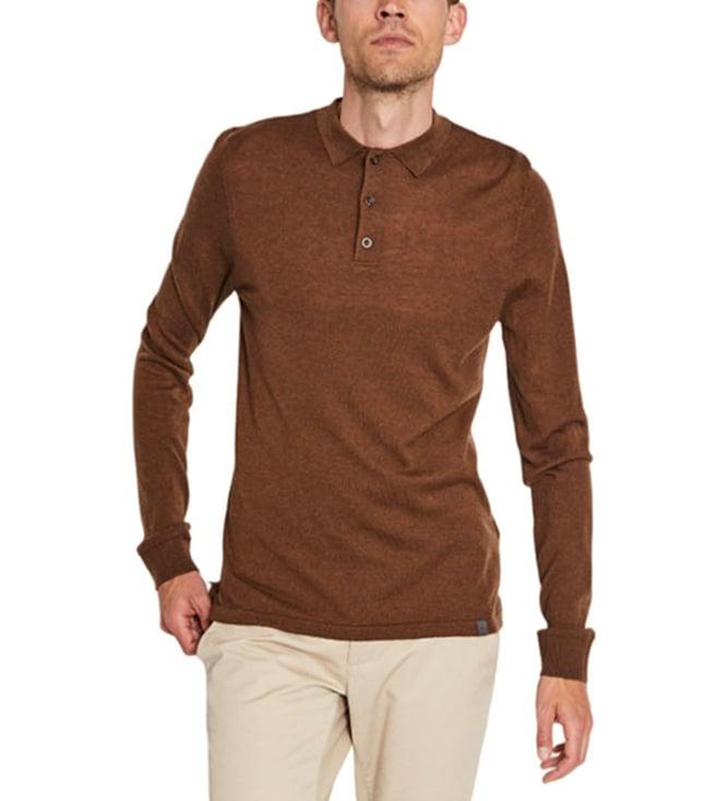 bruun & stengade tobacco fashion regular fit sweater