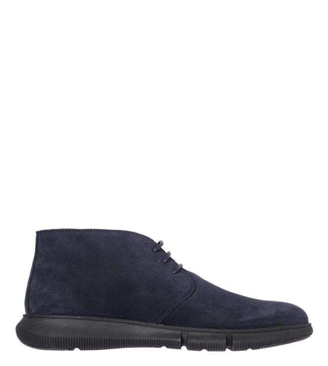 geox men's u adacter navy chukka boots