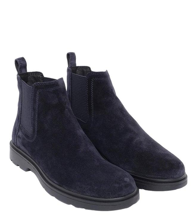 geox men's u spherica navy chelsea boots